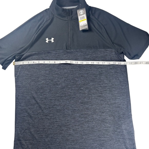 Under Armour Mens HeatGear Loose Fit Quarter Zip Short Sleeve Shirt Medium LOT 2 - Picture 11 of 16
